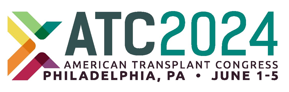 American Transplant Congress logo with the text "Philadelphia, PA" and "June 1 to 5". 